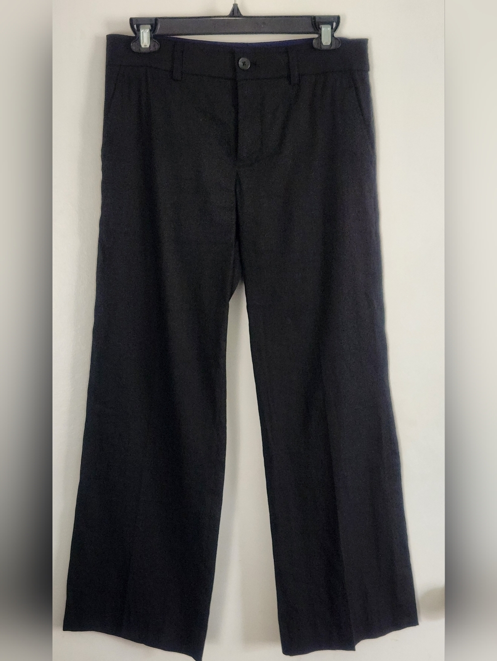 Vince black linen blend pants size 2 Lightweight Minimalist